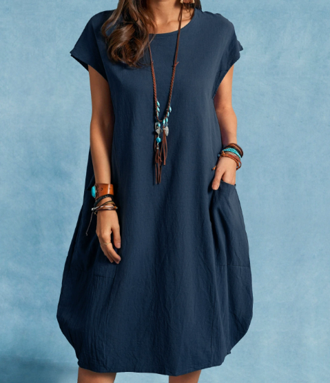 Drune | Bequemes Leinenkleid