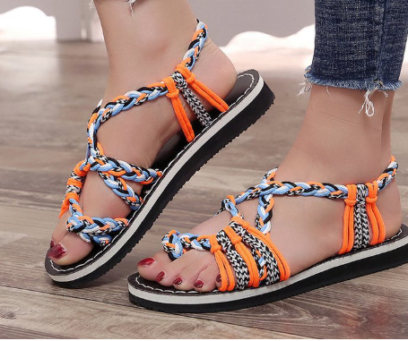 Drune | Damen Bunte Strandsandalen