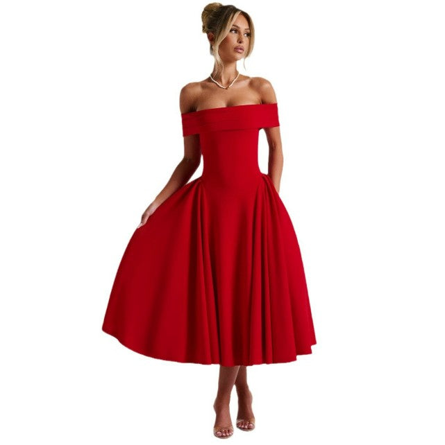 Drune | Midi-Kleid Elegant Blau