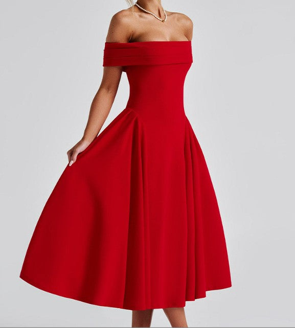 Drune | Midi-Kleid Elegant Blau