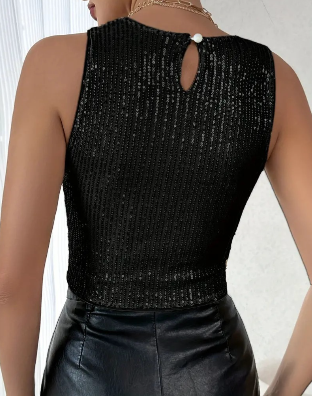Drune | Funkelnde Pailletten Top Für Einen Glamourösen Look