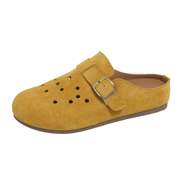 Drune | Retro Kork Clogs Mit Slingback