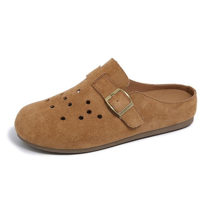 Drune | Retro Kork Clogs Mit Slingback