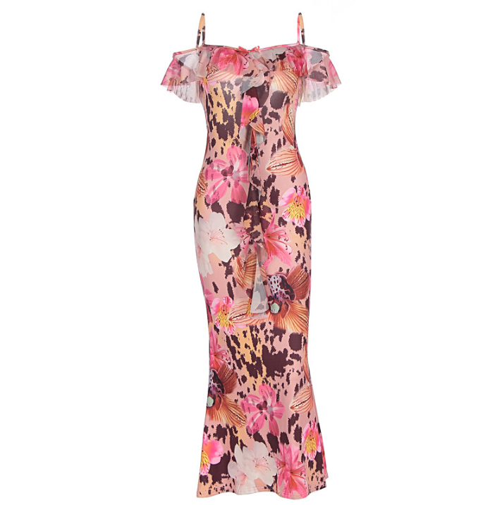 Damen Etuikleid mit romantischem floralem Design Drune