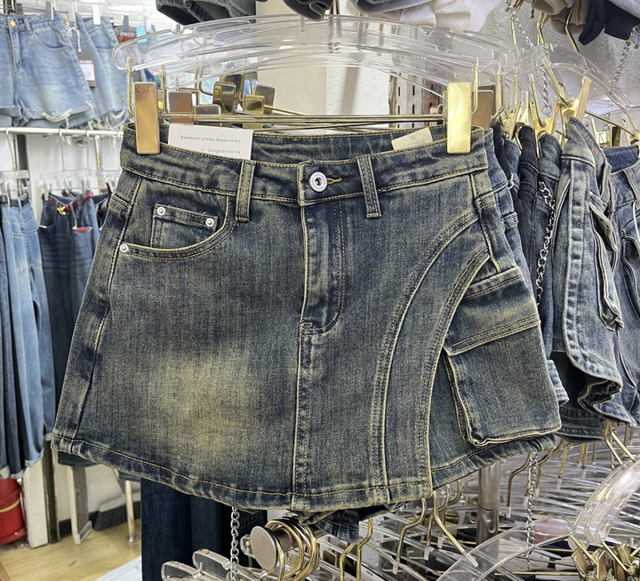 Drune | Denim Skort Denim Minirock