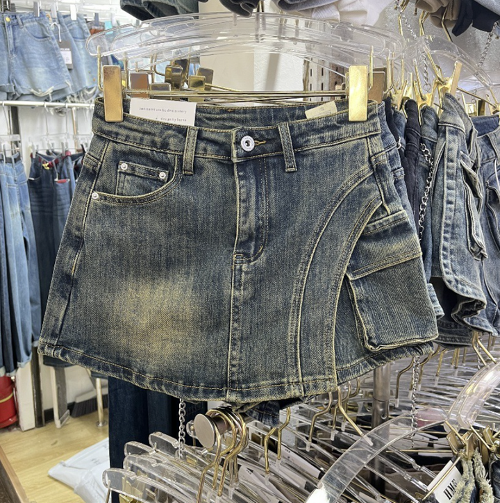 Drune | Denim Skort Denim Minirock