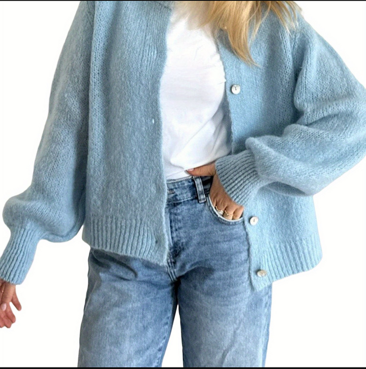 Drune | Strick Frauen Strickjacke Mit Knöpfen