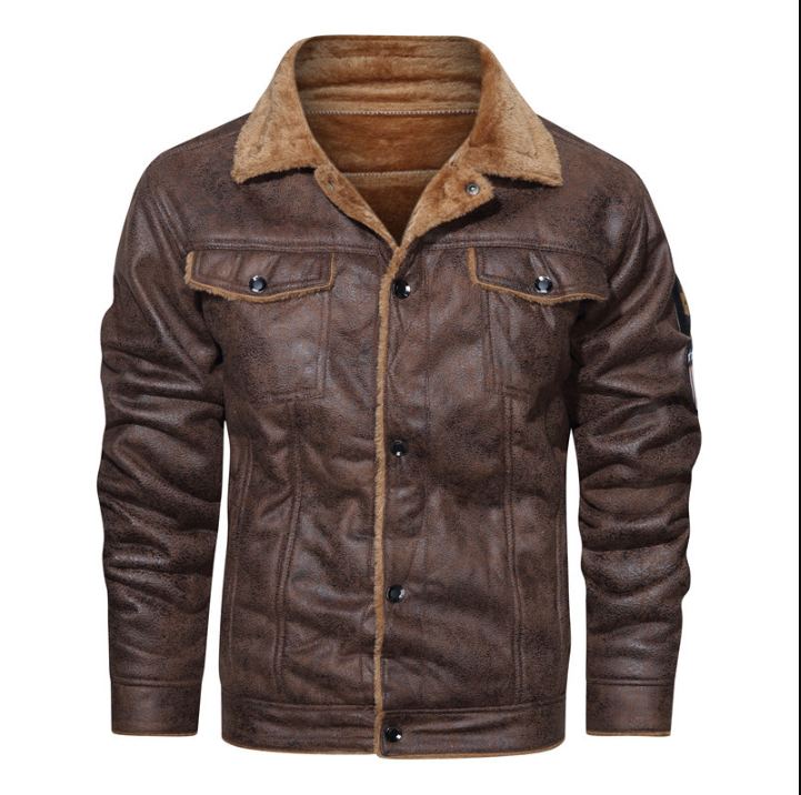 Drune | Leder Pilotenjacke mit Weicher Fütterung Marinus
