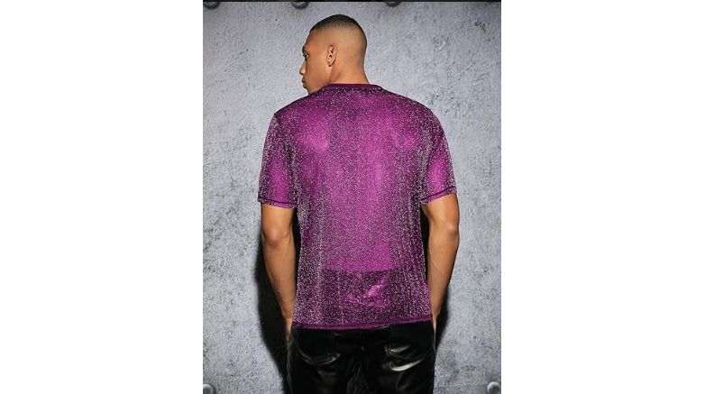 Drune | Sexy Semi Runde Hals T-shirt Für Männer