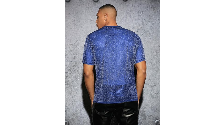 Drune | Sexy Semi Runde Hals T-shirt Für Männer