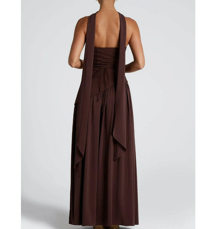 Damen Elegantes Hochzeitskleid mit strapless Design und voluminösem Rock Drune