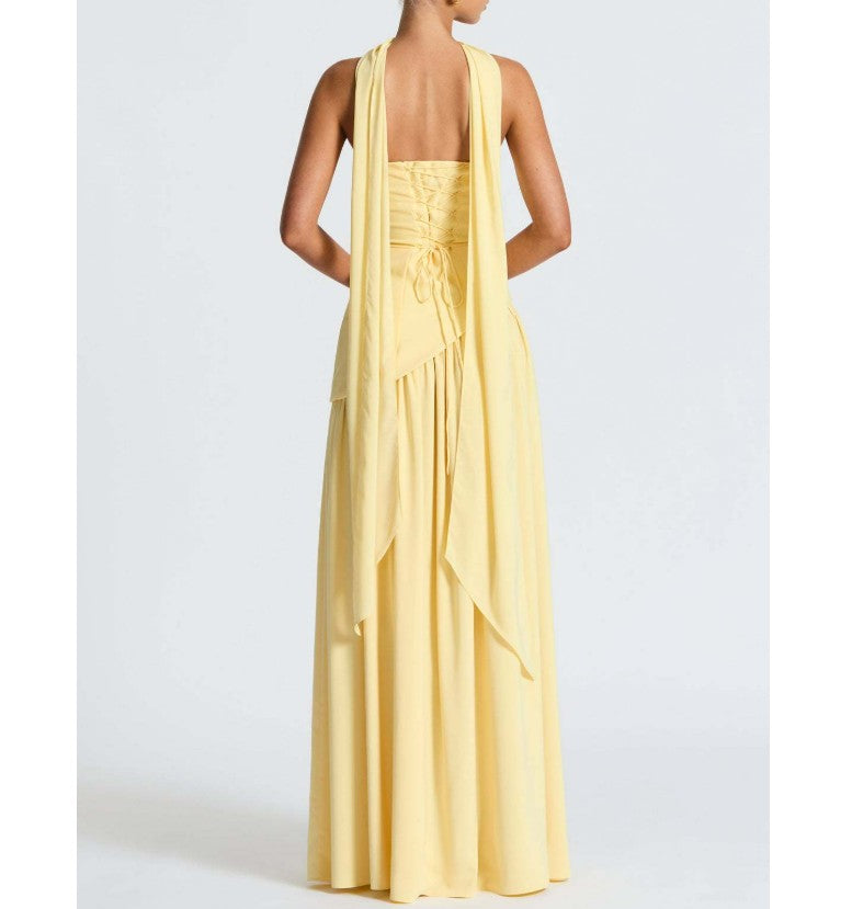 Damen Elegantes Hochzeitskleid mit strapless Design und voluminösem Rock Drune