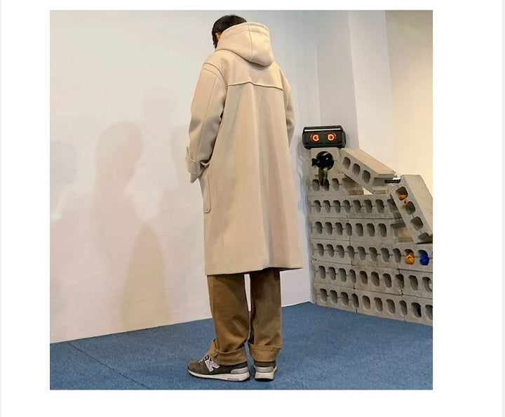 Damen Hochwertige Dufflecoat mit Kapuze und modernen Details Drune