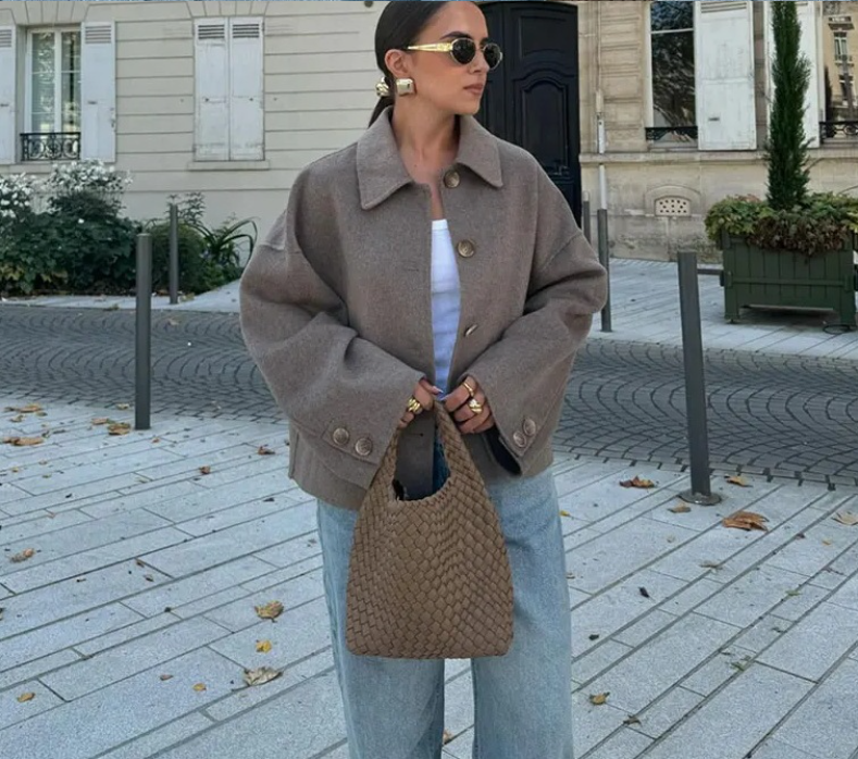 Damen Elegante und bequeme Kurzjacke Drune