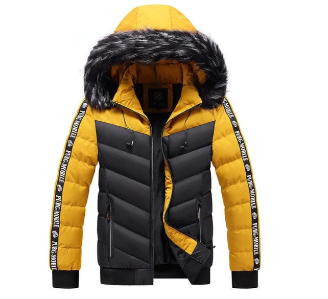 Drune | zweifarbige winterjacke für herren