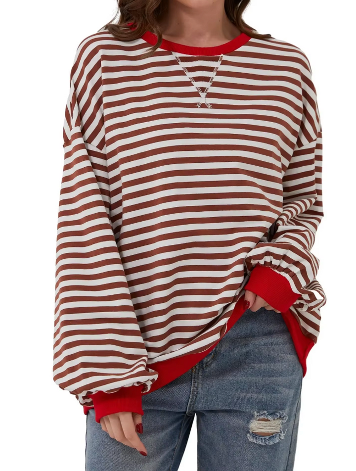 Drune | locker gestreifter Pullover für Frauen