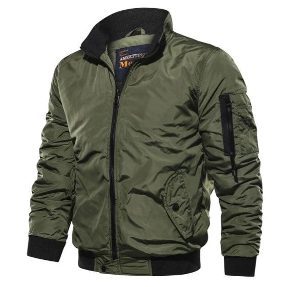Drune | herren-ubergangsjacke mit einer tasche am armel