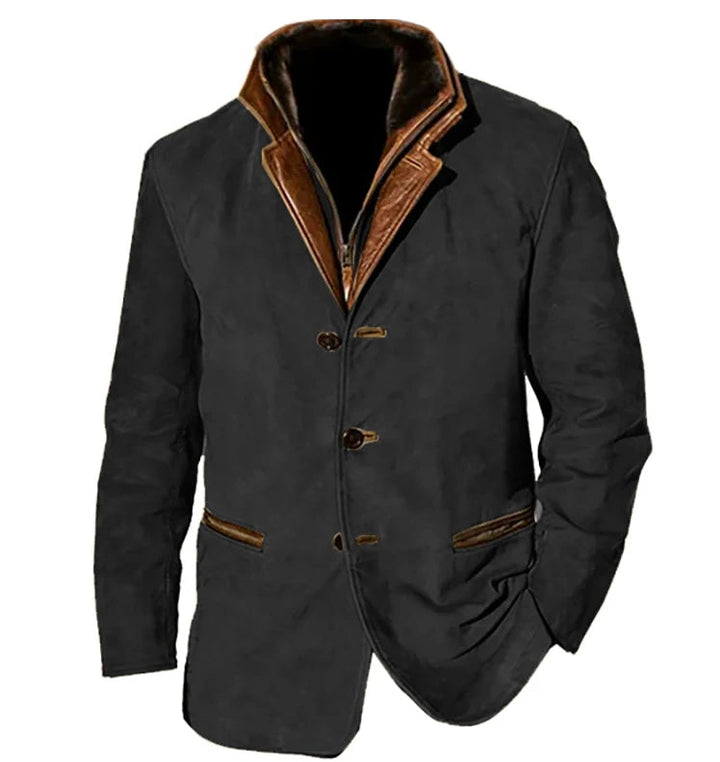 Drune | Weinlese Jacke Mit Knöpfen Und Taschen Für Herren