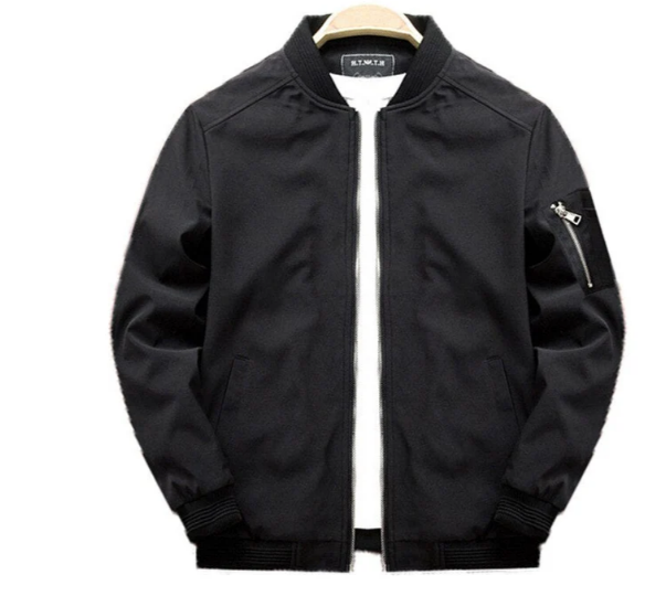 Drune | herren-ubergangsjacke mit reißverschluss am armel