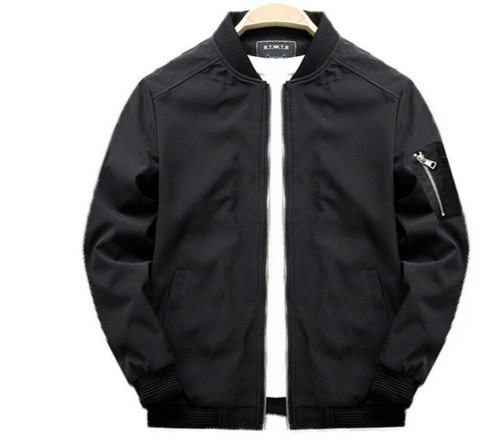 Drune | herren-ubergangsjacke mit reißverschluss am armel