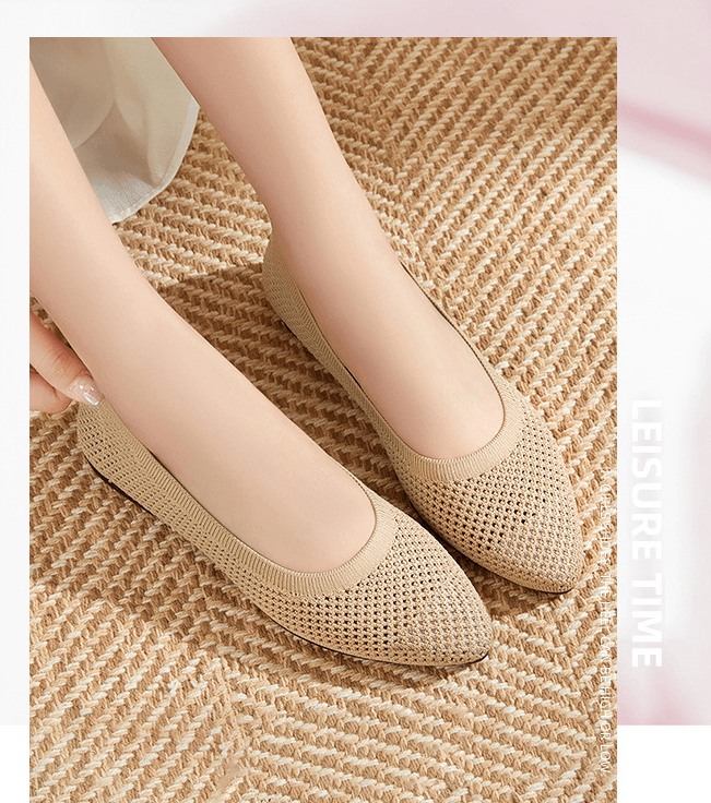 Graue Orthopädische Ballerinas Drune