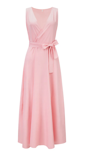 Drune | Elegantes V-Ausschnitt Ärmelloses Maxi-Kleid für Damen