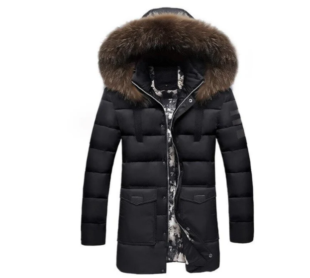 Drune | herren ubergangsjacke mit fell