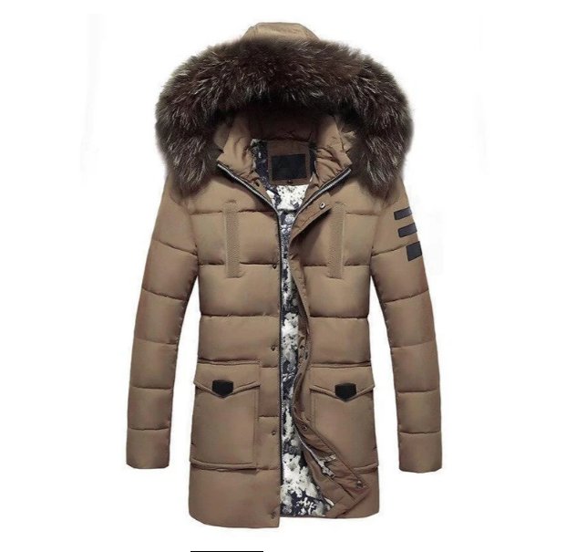 Drune | herren ubergangsjacke mit fell