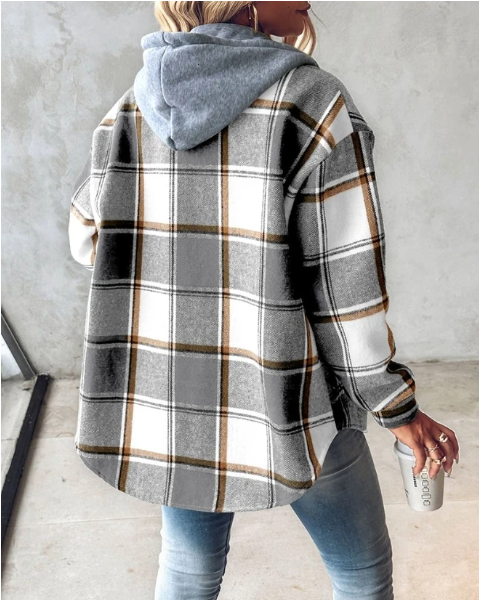 Drune | Kariertes Kapuzenjacke