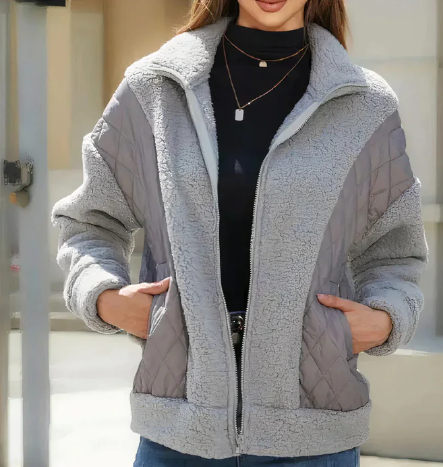 Drune | Jacke für Damen mit Reibverschluss und Gesteppten Details