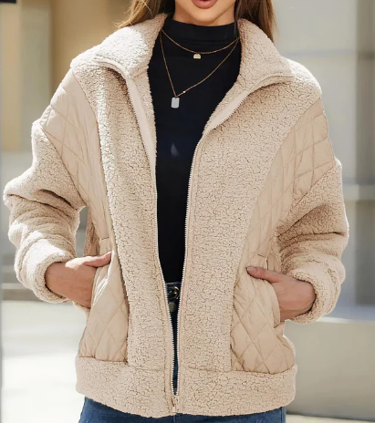 Drune | Jacke für Damen mit Reibverschluss und Gesteppten Details