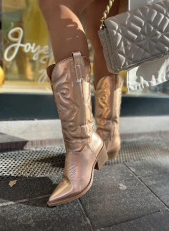 Drune | elegante metallische cowboylatschen