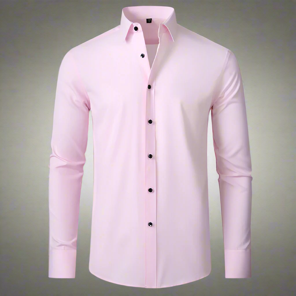 Drune | Slim Fit Lange Ärmel Klassischer Kragen Elegante Für Formelle Anlässe
