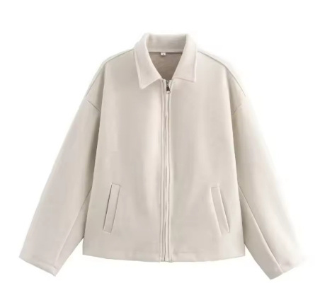 Drune | Braune Wolljacke Für Damen Mit Elegantem Kragen