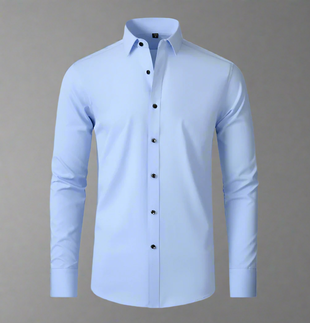 Drune | Slim Fit Lange Ärmel Klassischer Kragen Elegante Für Formelle Anlässe