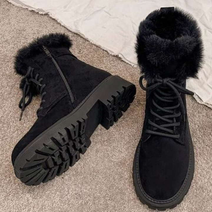 Drune | rutschfeste warme schneestiefel mit reißverschluss