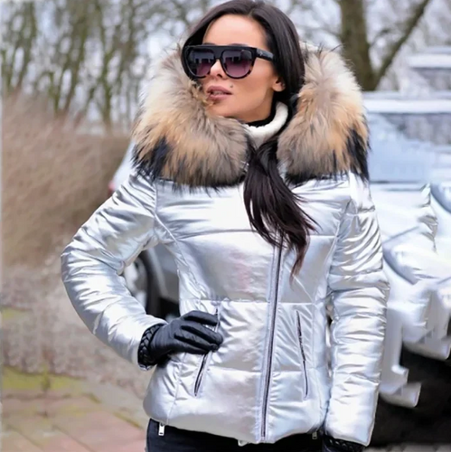 Drune | Eleganter Wintermantel mit Synthetischer Fell