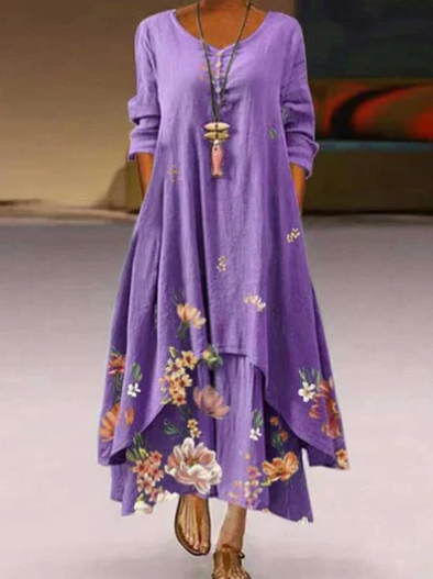 elegante maxi-kleid für sommerliche Tage