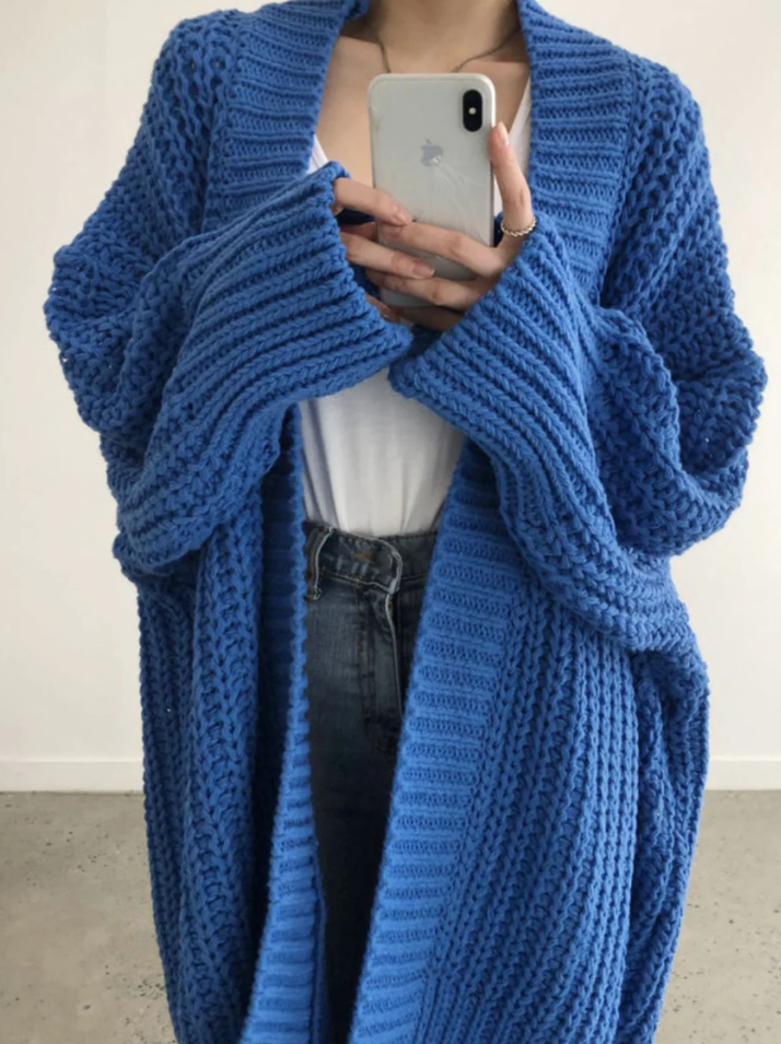 Drune | Stilvolle Lange Damen-Strickjacke