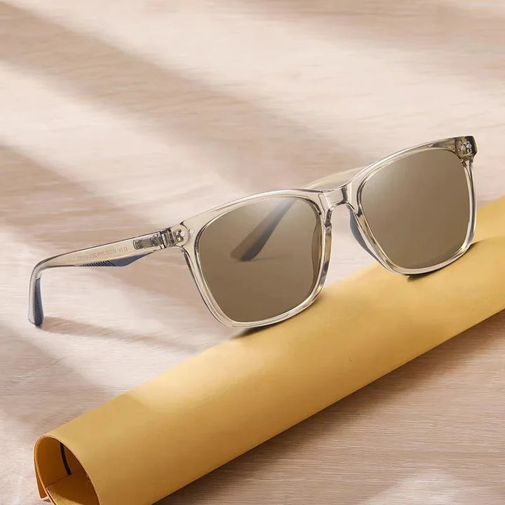 Drune | Klassische Sonnenbrille mit transparentem Rahmen