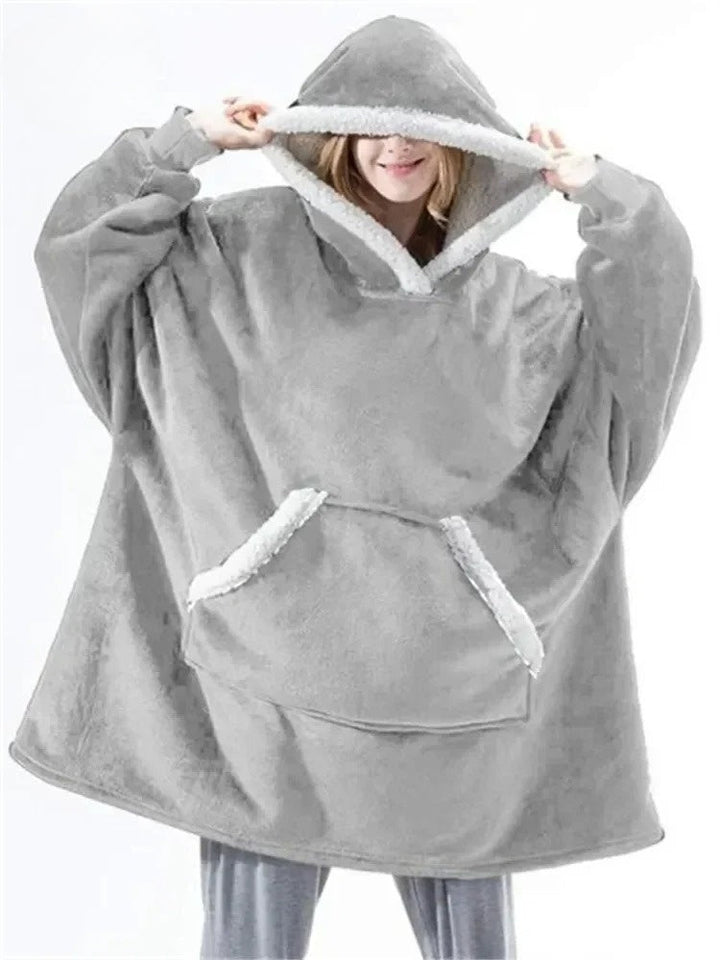 Drune | Oversize Hoodie-Decke mit Kapuze - Weicher Fleece Pullover für Damen & Herren, Perfekt für Zuhause & Winter