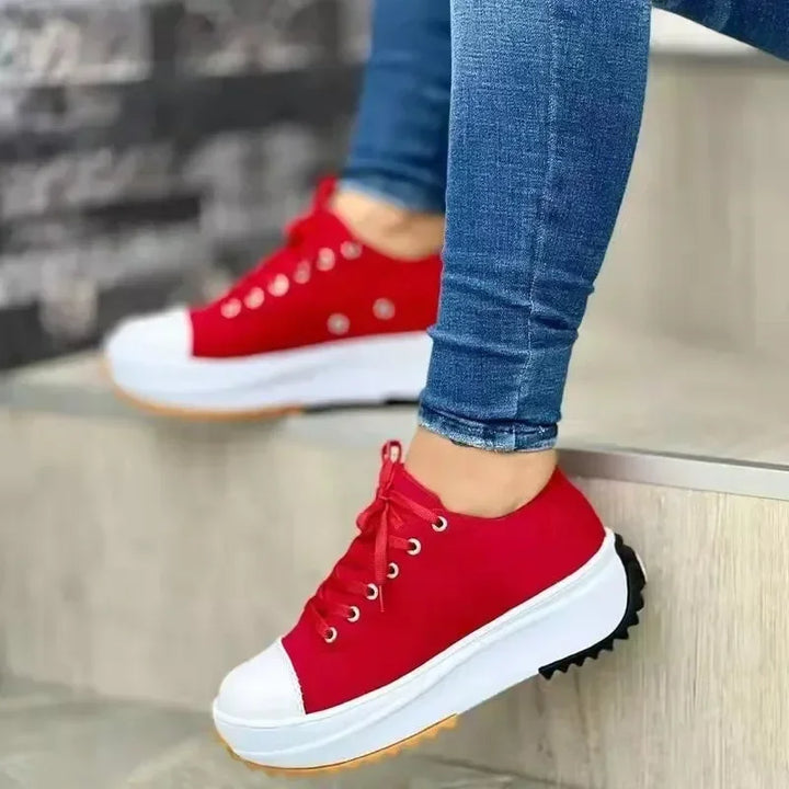 Drune | Canvas Sneakers Lässige Schnürschuhe