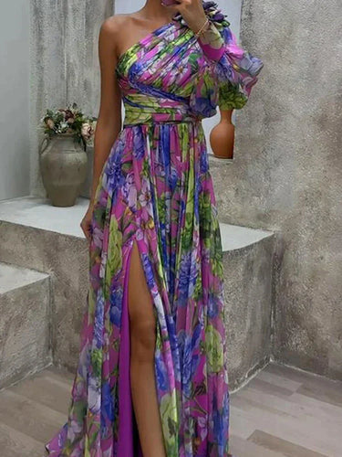 Drune | Maxikleid Elegant Mit Beinschlitz