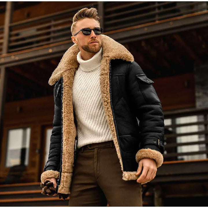 Drune | Kragen Daunen Pelzkragen Jacke Für Männer