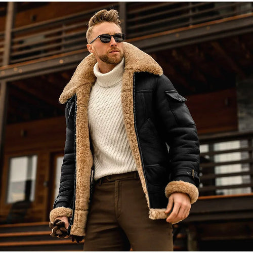 Drune | Kragen Daunen Pelzkragen Jacke Für Männer