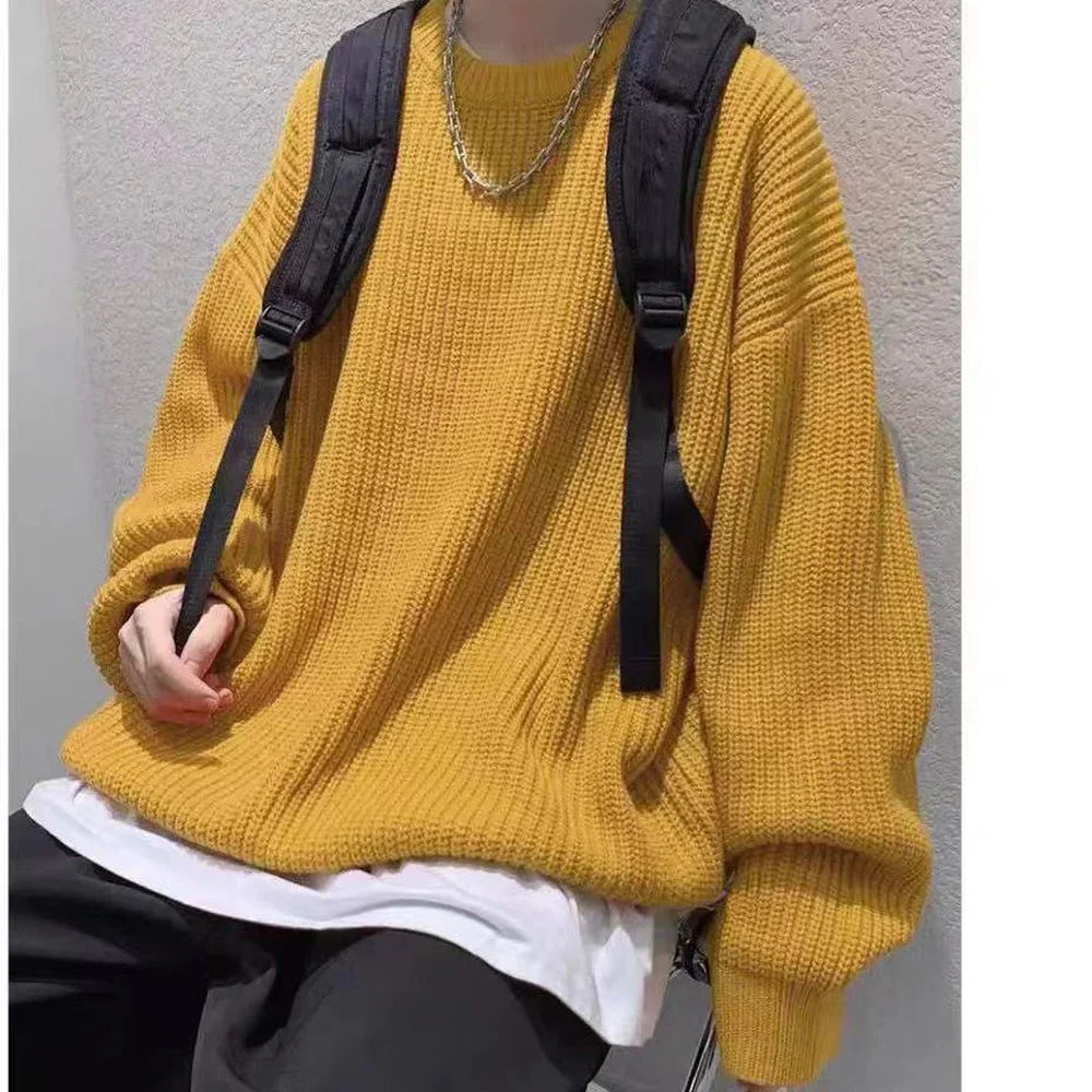 Drune - Herren Slim Fit Wollpullover für den Herbst