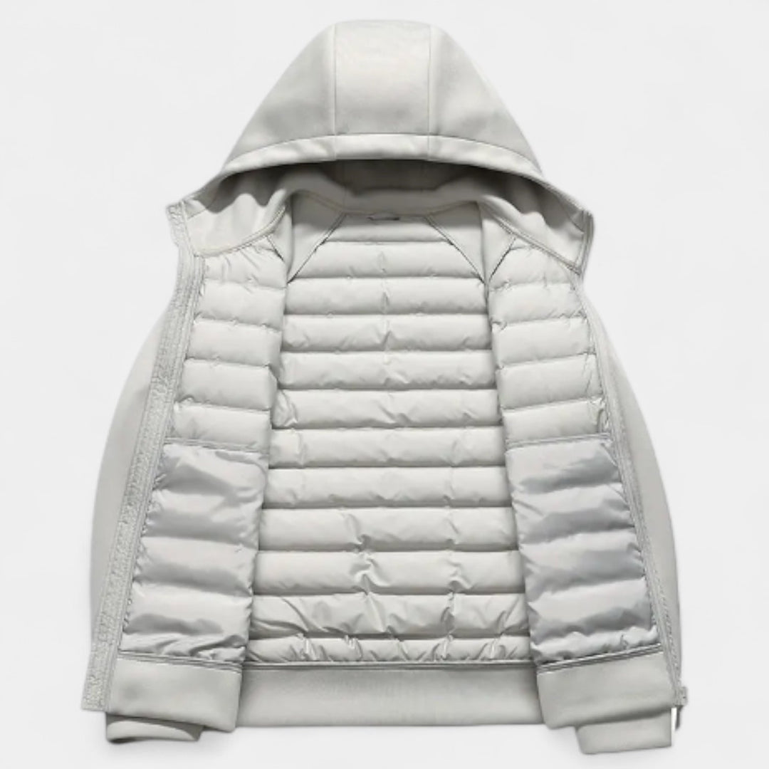 Drune | Modehaus - Leichte Daunenjacke - Softshell-Pufferjacke mit Kapuze
