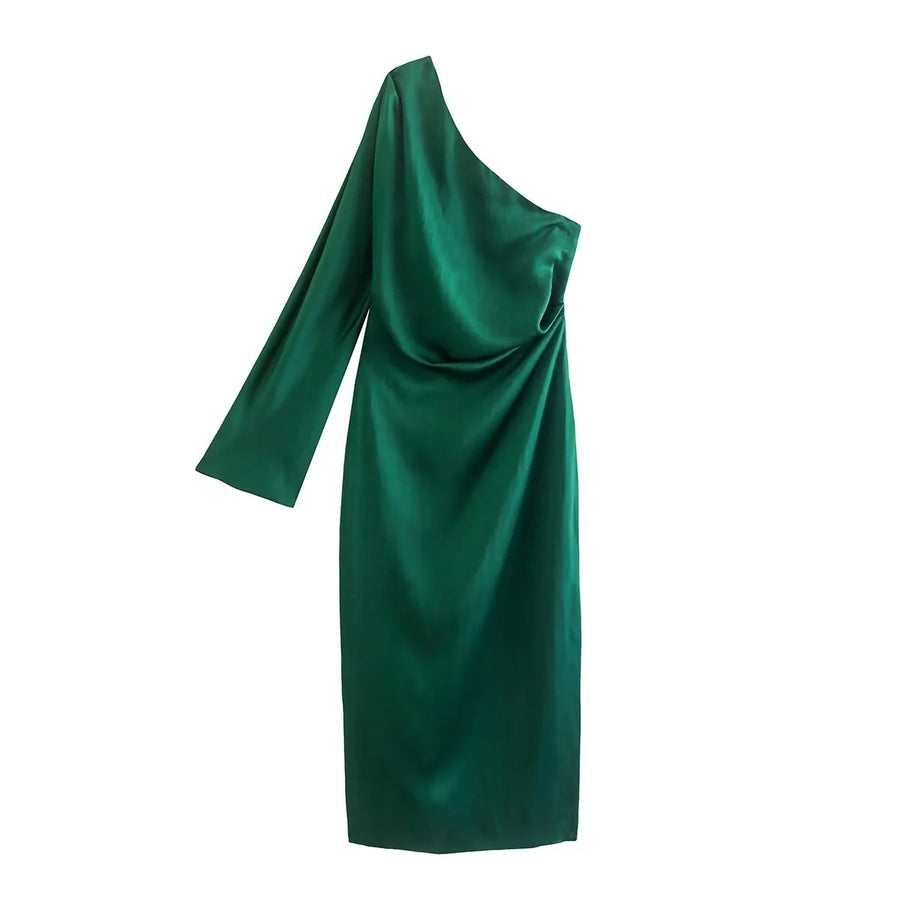 Drune | Satin Kleid