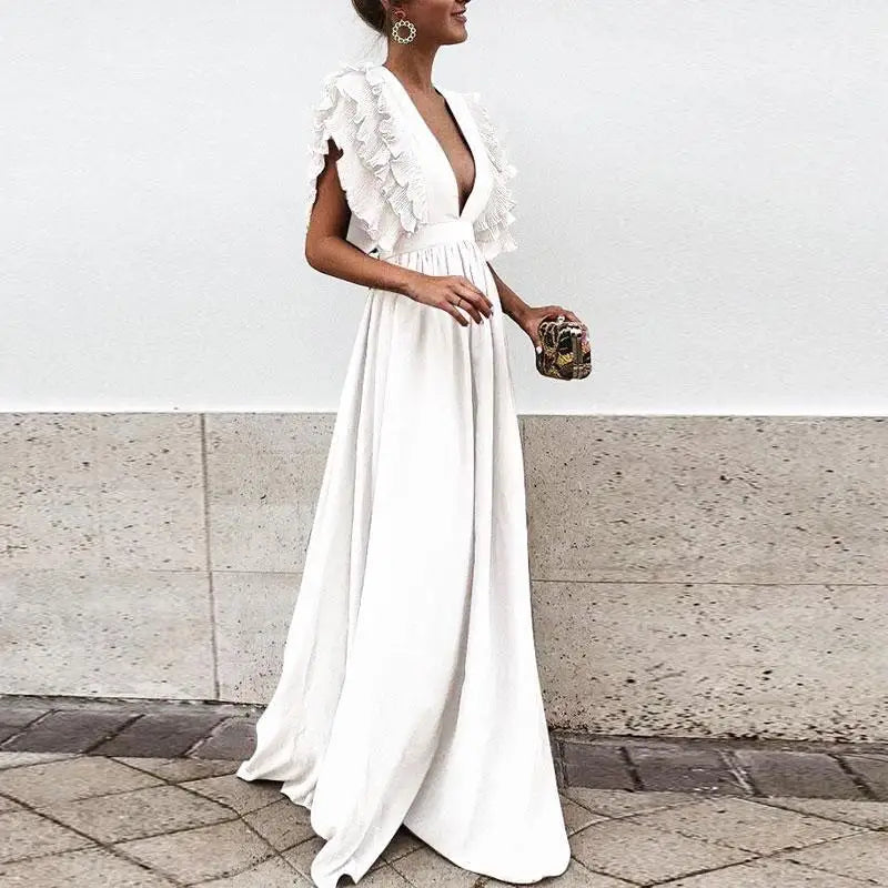 Drune - Elegantes Kleid mit gerafften Ärmeln