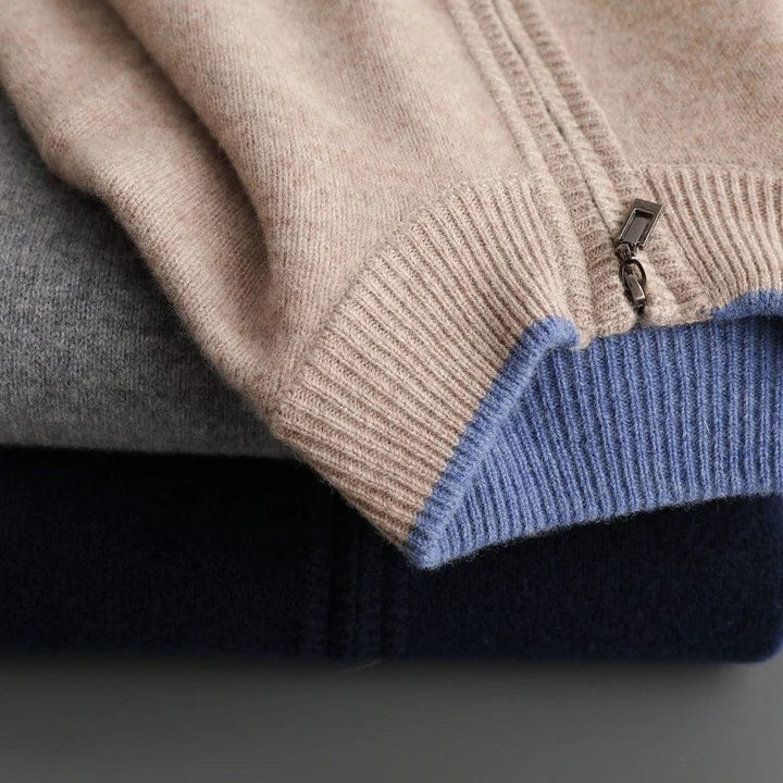 Drune | Bequeme Strickjacke Herren mit Reißverschluss für Alltag und Anlässe